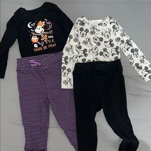 Disney Halloween and Mickey Mouse Kids Outfit Set